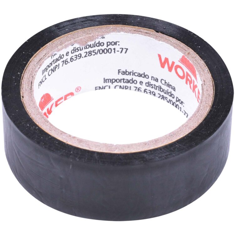 Fita Isolante Em Pvc Para Uso Geral Preta 19Mm 20M Worker