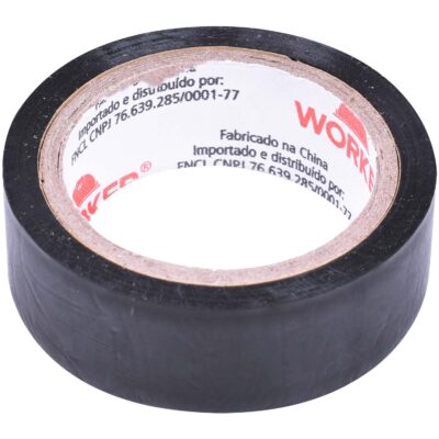 Fita Isolante em Pvc para Uso Geral Preta 19Mm 20M Worker