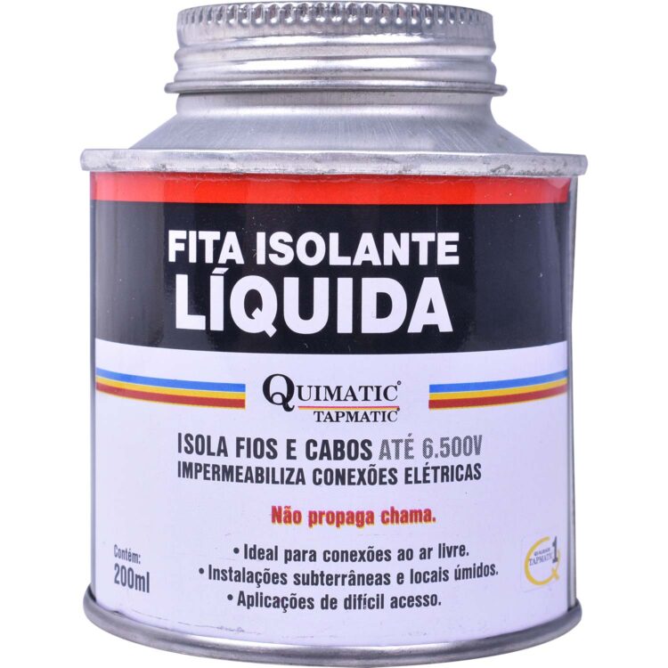 Fita Isolante Líquida - Vermelha - 200Ml - Quimatic Tapmatic