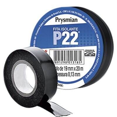 Fita Isolante Prysmian 19Mmx10M P22 10Mt 10 Peças