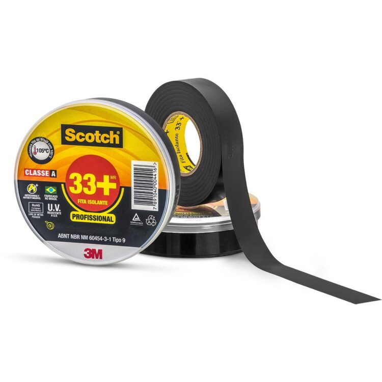 Fita Isolante Scotch 33+ Para Uso Profissional 19Mmx20M 3M