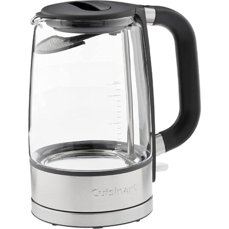 Chaleira Elétrica Sem Fio Cuisinart Viewpro Gk-17n 1500w 110v Prata