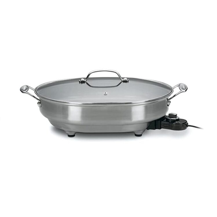 Frigideira Elétrica Cuisinart Csk-150 5,5l 1500w 110v Aço Escovado