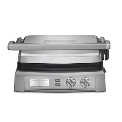 Grill E Chapa Elétrica Cuisinart Griddler Deluxe Gr-150p1 1800w 110v Inox