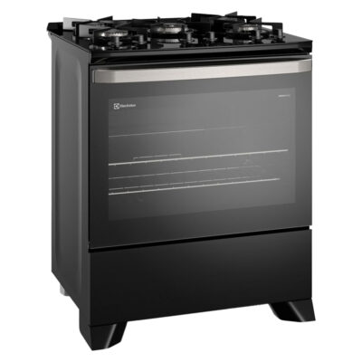 Fogão Electrolux 5 Bocas Experience  Mesa De Vidro Forno 108,9 L Fe5gp - Preto - Bivolt