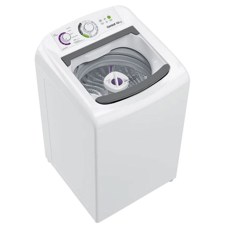 Máquina De Lavar Consul 12Kg Automática Ciclo Edredom Cesto Inox Cwh12bb - Branco - 110 Volts