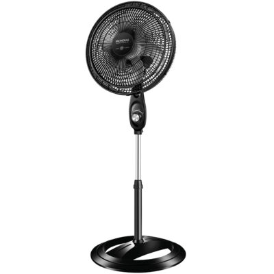 Ventilador De Coluna Mondial Super Power 40cm 6 Pás140w Vsp-40C-Nb - Preto/Prata - 220 Volts