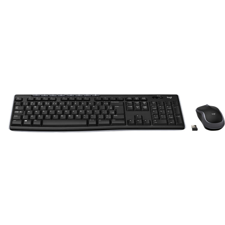 Kit Teclado E Mouse Sem Fio Wireless Logitech Mk270 Usb 920-004433 - Preto