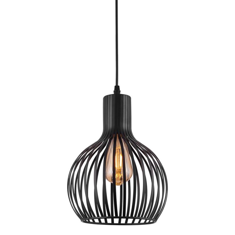 Luminária Pendente Bazho Preto Kala