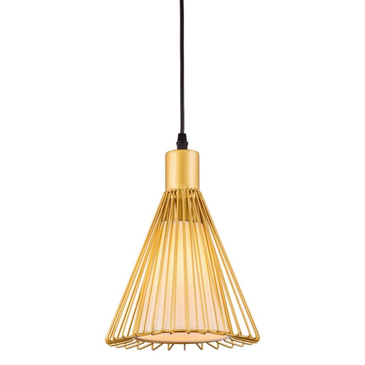 Luminaria Pendente Lathir Dourado Kala