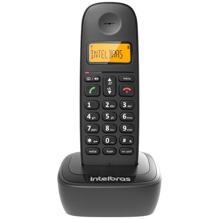 Telefone Intelbras Ts-2510 Sem Fio  Com Base Dect 6.0 Ghz - Preto - Quadriband